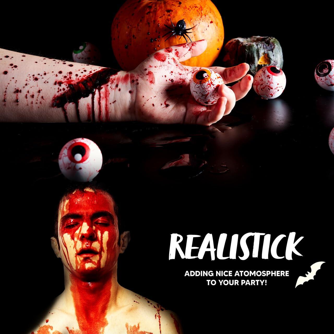imageSpooktacular Creations 16oz Fake Blood Washable Fake Blood for Clothes Fake Blood Gallon Vampire Blood for Makeup Stage Blood for Zombie sfx Cosplay Costume Makeup