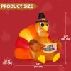 imageJOIEDOMI 6FT Thanksgiving Inflatable Turkey Decoration Outdoor Light Up Inflation Turkey with LED Happy Thanksgiving Blow Up Yard Decorations for Outside Yard Garden Lawn Party Supplies