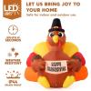 imageJOIEDOMI 6FT Thanksgiving Inflatable Turkey Decoration Outdoor Light Up Inflation Turkey with LED Happy Thanksgiving Blow Up Yard Decorations for Outside Yard Garden Lawn Party Supplies