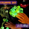 imageJOYIN 100 PCS Halloween Glow in The Dark Bouncing Balls 20 Designs Halloween Theme Glowing Bouncy Balls for Halloween Party Supplies Party Favors Trick or Treating Goodies