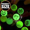 imageJOYIN 100 PCS Halloween Glow in The Dark Bouncing Balls 20 Designs Halloween Theme Glowing Bouncy Balls for Halloween Party Supplies Party Favors Trick or Treating Goodies