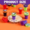 imageJOYIN 100 Pcs Halloween Stampers for Kids Gift 25 Designs Assorted Plastic Stamps Bulk for Halloween Party Favors Goodie Bag Fillers Teacher Student Stamps for Classroom Game Prizes