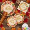 imageJOYIN 100Pcs Thanksgiving Paper Plates and Napkins Disposable Dinnerware Set for 25 Guests Give Thanks Theme Party Supplies Happy Thanksgiving Autumn Tableware SetGive Thanks