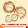 imageJOYIN 100Pcs Thanksgiving Paper Plates and Napkins Disposable Dinnerware Set for 25 Guests Give Thanks Theme Party Supplies Happy Thanksgiving Autumn Tableware SetGive Thanks