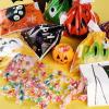 imageJOYIN 108 PCS Halloween Drawstring Treat Bags with 9 Character Designs Mini Halloween Goodie Candy Bags Plastic Gift Bag Bulk for Kids Boys Girls Trick or Treating Party Favor Supplies