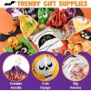 imageJOYIN 108 PCS Halloween Drawstring Treat Bags with 9 Character Designs Mini Halloween Goodie Candy Bags Plastic Gift Bag Bulk for Kids Boys Girls Trick or Treating Party Favor Supplies