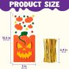 imageJOYIN 108 Pcs Halloween Cellophane Bags for Sweet Candy Treat Goodie Gift Bags Bulk with Twist Tie for Kids Trick or Treating Halloween Day Table Decor and Party Favor Supplies in 12 Designs