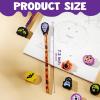 imageJOYIN 108PCS Halloween Pencils with Erasers Stationery Set 108 Colorful Pencils in 6 Design 108 Giant Erasers in 12 Style for Kid Trick or Treat Halloween Party Favor Supplies Classroom Prize Gift