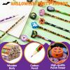 imageJOYIN 108PCS Halloween Pencils with Erasers Stationery Set 108 Colorful Pencils in 6 Design 108 Giant Erasers in 12 Style for Kid Trick or Treat Halloween Party Favor Supplies Classroom Prize Gift