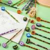 imageJOYIN 108PCS Halloween Pencils with Erasers Stationery Set 108 Colorful Pencils in 6 Design 108 Giant Erasers in 12 Style for Kid Trick or Treat Halloween Party Favor Supplies Classroom Prize Gift