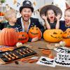 imageJOYIN 12 Pcs Halloween Pumpkin Carving Kit Tools Professional Carving Set with Handbag 12 Stainless Steel Doublesided Sculpting Tool for Kids DIY JackoLantern Party Decor Family Craft SuppliesClassic Set with Accessories