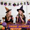 imageJOYIN 120 Pcs Halloween Rainbow Scratch Art Crafts for Kid Halloween Party Favors Scratch Off Paper with 18 Designs for Party Supplies Classroom Activities Game Goodies Gifts