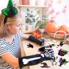 imageJOYIN 120 Pcs Halloween Rainbow Scratch Art Crafts for Kid Halloween Party Favors Scratch Off Paper with 18 Designs for Party Supplies Classroom Activities Game Goodies Gifts
