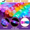 imageJOYIN 12PCS Halloween Glow Sticks Bulk Party Pack Halloween Light Up Pop Tube Toys 6 Colors Glowsticks for Kids Trick or Treat Holiday Glow in the Dark Party Supplies Favors Camp Games Activities