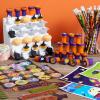 imageJOYIN 144 Pieces 24 Pack Assorted Halloween Themed Stationery Kids Gift Set Trick Treat Prize Party Favor Toy Including Halloween Pencils Rulers Stickers Stamps and Erasers in Trick or Treat Bags