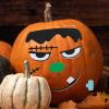 imageJOYIN 15 Packs Halloween Pumpkin Decorating Stickers Foam Craft Kit Party Supplies Party Favors for Kids Cute Jack O Lantern Face Stickers School Arts Activities Games Gifts