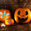 imageJOYIN 15 Packs Halloween Pumpkin Decorating Stickers Foam Craft Kit Party Supplies Party Favors for Kids Cute Jack O Lantern Face Stickers School Arts Activities Games Gifts