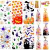 imageJOYIN 150 PCS Halloween Cellophane Candy Bags Clear Treat Bags with Twist Ties Halloween Trick or Treating Goodie Bag Non Candy Cookie Bag Bulk for Kids Classroom Party Favors Supplies in 6 Design