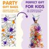 imageJOYIN 150 PCS Halloween Cellophane Candy Bags Clear Treat Bags with Twist Ties Halloween Trick or Treating Goodie Bag Non Candy Cookie Bag Bulk for Kids Classroom Party Favors Supplies in 6 Design