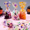 imageJOYIN 150 PCS Halloween Cellophane Candy Bags Clear Treat Bags with Twist Ties Halloween Trick or Treating Goodie Bag Non Candy Cookie Bag Bulk for Kids Classroom Party Favors Supplies in 6 Design