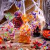 imageJOYIN 150 PCS Halloween Cellophane Candy Bags Clear Treat Bags with Twist Ties Halloween Trick or Treating Goodie Bag Non Candy Cookie Bag Bulk for Kids Classroom Party Favors Supplies in 6 Design