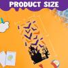 imageJOYIN 150 PCS Halloween Cellophane Candy Bags Clear Treat Bags with Twist Ties Halloween Trick or Treating Goodie Bag Non Candy Cookie Bag Bulk for Kids Classroom Party Favors Supplies in 6 Design