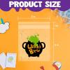 imageJOYIN 150 PCS Halloween Cellophane Treat Bags Self Adhesive Clear Cookie and Candy Bags for Kids Trick or Treating Small Goodie Gift Ziplock Bag Bulk for Halloween Party Favors Supplies in 6 Designs
