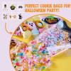 imageJOYIN 150 PCS Halloween Cellophane Treat Bags Self Adhesive Clear Cookie and Candy Bags for Kids Trick or Treating Small Goodie Gift Ziplock Bag Bulk for Halloween Party Favors Supplies in 6 Designs