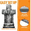 imageJOYIN 157 Halloween Decorations Outdoor Graveyard Tombstones 6 Pcs Skeleton RIP Plastic Gravestones Halloween Decor with 12 Metal Stakes for Yard Lawn Garden Prop Party Decor SuppliesClassic