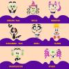 imageJOYIN 16 Packs Halloween Pumpkin Decorating Stickers Foam Craft Kit Halloween Party Favors for Kids Party Supplies Arts Activities Jack O Lantern Face Sticker School Games GiftsFunny
