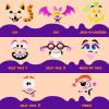 imageJOYIN 16 Packs Halloween Pumpkin Decorating Stickers Foam Craft Kit Halloween Party Favors for Kids Party Supplies Arts Activities Jack O Lantern Face Sticker School Games GiftsFunny