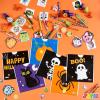 imageJOYIN 168 Pcs 24 Pack Assorted Halloween Art and Craft Stationery Kids Gift Set Trick or Treat Party Favor Toy Including Halloween Bag Notepads Stamps Pencils Stickers and Temporary Tattoos
