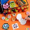 imageJOYIN 168 Pcs 24 Pack Assorted Halloween Art and Craft Stationery Kids Gift Set Trick or Treat Party Favor Toy Including Halloween Bag Notepads Stamps Pencils Stickers and Temporary Tattoos