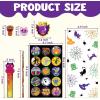 imageJOYIN 168PCS Halloween Stationery Set Art Set for Kids Birthday Gifts 24 Pack Halloween Themed Stationery Class Exchange Party Favors Supplies Carnival Game Prizes Gifts Goodies Bags Fillers