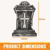 imageJOYIN 16quot 9 Pcs Halloween Tombstones Decorations Outdoor Graveyard Decor Yard Lawn Cemetery Plastic Headstones with 18 Metal Stakes for Halloween Indoor Prop Decorations Party Decor SuppliesGothic
