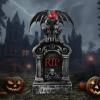 imageJOYIN 17 Halloween Animatronic Outdoor Tombstones Decorations LED Graveyard Gravestone Decorations Animated Decor Outside with Sound Activated Creepy Voice Motion for Yard Garden Haunted House Lawn