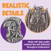 imageJOYIN 17 Halloween Tombstones for Graves Decorations Outdoor 5 Pack Foam RIP Graveyard Headstone Decorations and 12 Bonus Metal Stakes for Halloween Yard Lawn Decor