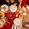 imageJOYIN 175Pcs Thanksgiving Paper Plates Set Disposable Dinnerware for Festive GatheringThanksgiving Party Fall Harvest Paper Gold Disposable Dinnerware Set for 25 Guests Party Supplies