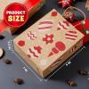 imageJOYIN 18 PCS Christmas Bags Assorted Sizes Kraft Treat Candy Bags Small 55 Medium 9 Large 13 for Xmas Party Favors Decoration Holiday Present Wrapping Thanksgiving Gift Decordark brown