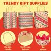 imageJOYIN 18 PCS Christmas Bags Assorted Sizes Kraft Treat Candy Bags Small 55 Medium 9 Large 13 for Xmas Party Favors Decoration Holiday Present Wrapping Thanksgiving Gift Decordark brown