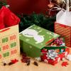 imageJOYIN 18 PCS Christmas Bags Assorted Sizes Kraft Treat Candy Bags Small 55 Medium 9 Large 13 for Xmas Party Favors Decoration Holiday Present Wrapping Thanksgiving Gift DecorBrown Green Red White