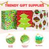 imageJOYIN 18 PCS Christmas Paper Bags for Present Xmas Gift Wrap Bags with Handles for Wrapping Xmas Holiday Presents Thanksgiving Gift Decor Classroom and Party Favors 9quotx 35quotx 73quot