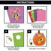 imageJOYIN 18 Packs Halloween Craft Foam Stickers Arts Activities Party Supplies Kids Party Favors Pumpkin Decorating Kit Jack O Lantern Face Stickers in 6 Designs Pumpkin Decor School GamesCute