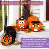 imageJOYIN 18 Packs Halloween Craft Foam Stickers Arts Activities Party Supplies Kids Party Favors Pumpkin Decorating Kit Jack O Lantern Face Stickers in 6 Designs Pumpkin Decor School GamesFunny