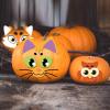 imageJOYIN 18 Packs Halloween Craft Foam Stickers Arts Activities Party Supplies Kids Party Favors Pumpkin Decorating Kit Jack O Lantern Face Stickers in 6 Designs Pumpkin Decor School GamesCute