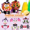 imageJOYIN 18 Packs Halloween Craft Foam Stickers Arts Activities Party Supplies Kids Party Favors Pumpkin Decorating Kit Jack O Lantern Face Stickers in 6 Designs Pumpkin Decor School GamesFunny