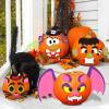 imageJOYIN 18 Packs Halloween Craft Foam Stickers Arts Activities Party Supplies Kids Party Favors Pumpkin Decorating Kit Jack O Lantern Face Stickers in 6 Designs Pumpkin Decor School GamesFunny