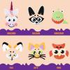 imageJOYIN 18 Packs Halloween Craft Foam Stickers Arts Activities Party Supplies Kids Party Favors Pumpkin Decorating Kit Jack O Lantern Face Stickers in 6 Designs Pumpkin Decor School GamesCute
