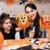 imageJOYIN 18 Packs Halloween Pumpkin Decorating Stickers Craft Kit Halloween Party Supplies Arts Activities Kids Party Favors Jack O Lantern Foam Face Sticker in 9 Animal Designs Classroom Games