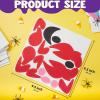 imageJOYIN 18 Packs Halloween Pumpkin Decorating Stickers Craft Kit Halloween Party Supplies Arts Activities Kids Party Favors Jack O Lantern Foam Face Sticker in 9 Animal Designs Classroom Games
